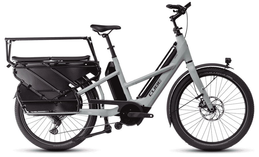 Cube Longtail Sport Hybrid Family 725 - 26 Zoll 725Wh 10K Trapez - swampgrey´n´reflex