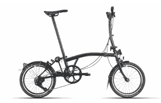 Brompton P-Line Urban - 4 speeds - Typ M - 16 Zoll 4K Faltrad - Midnight Black Metallic