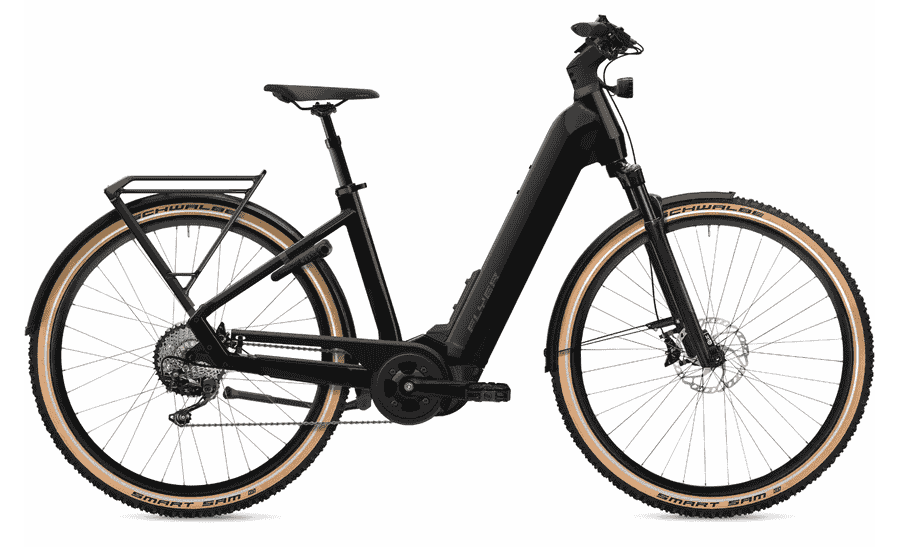 FLYER Upstreet 7.12 XC - 28 Zoll 630Wh 10K Wave - Pearl Black Gloss
