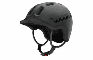 Woom Ready Kinderhelm - charcoal metallic