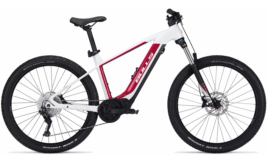 BULLS E-Stream EVA 1 27.5 - 27.5 Zoll 740Wh 10K Diamant - metallic off-white/rouge red/black matt