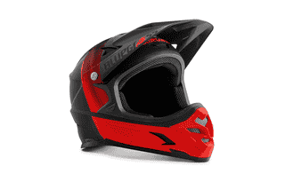 Bluegrass Intox Helm - Black Red Matt