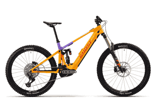Ghost E-RIOT CF FULL PARTY - 29/ 27,5 Zoll 800Wh 12K Fully - orange dazzling mango/ diva purple
