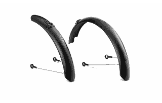 Woom 2 SNAP Click-On Schutzblech-Set (14 Zoll) - schwarz