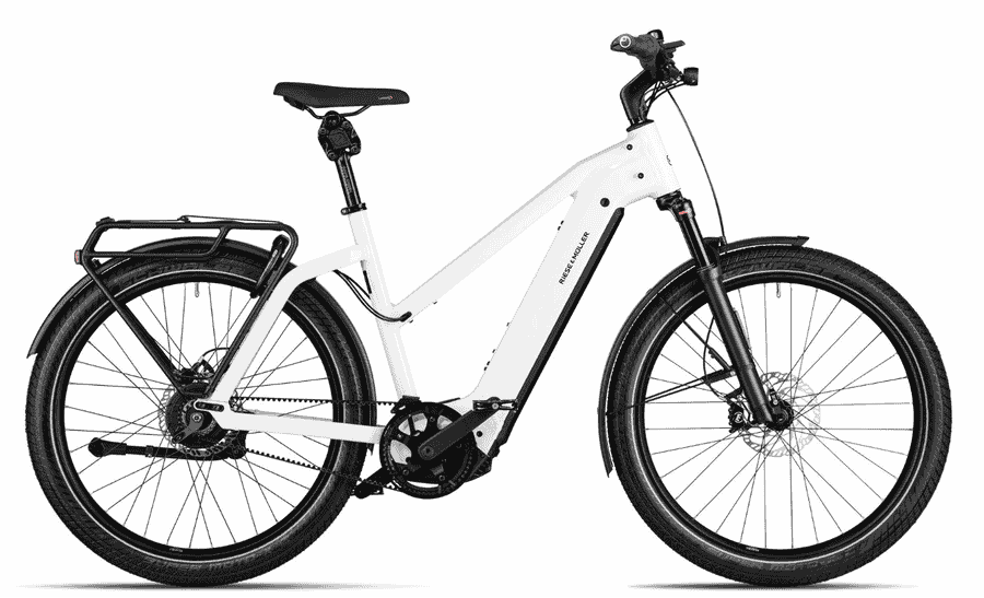 Riese und Müller Charger4 Mixte GT vario - 27,5 Zoll 750Wh Enviolo Trapez - ceramic white