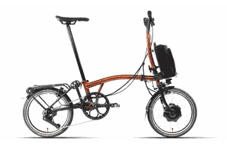 Brompton C-Line Electric Urban 4-speed - Typ H - 16 Zoll 300Wh 4K Faltrad - Flame Lacquer