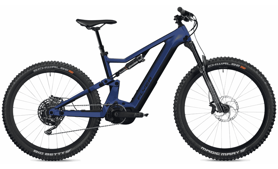 FLYER Uproc X 2.10 - 29 / 27.5 Zoll 630Wh 11K Diamant - Enzian Blue Gloss