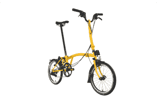 Brompton C-Line Electric Urban 4-speed - Typ H- 16 Zoll 300Wh 4K Faltrad - Bumblebee Yellow