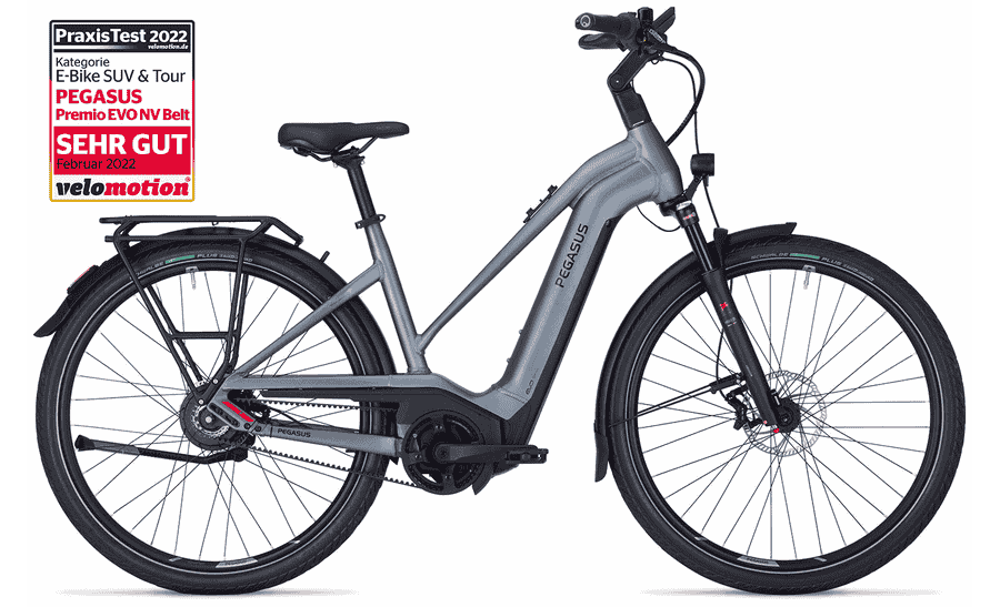 PEGASUS Premio Evo NV Belt - 28 Zoll 750Wh Enviolo Trapez - grey matt/black matt