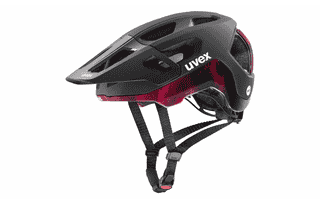 Uvex react MIPS - MTB Helm - Black Ruby Red Matt