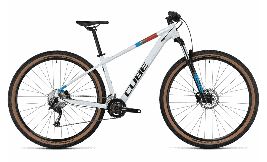 Cube Aim SLX - 27.5 // 29 Zoll 18K Diamant - white´n´blue´n´red