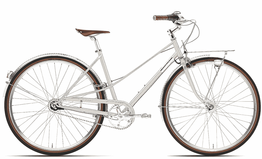 Creme Cycles Caferacer Lady Doppio - 28 Zoll 7N Trapez - Silver Champagne