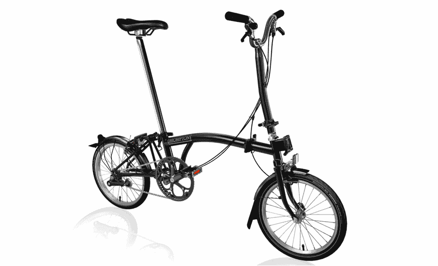 Brompton C-Line Urban - Typ H - 16 Zoll 2K Faltrad - black