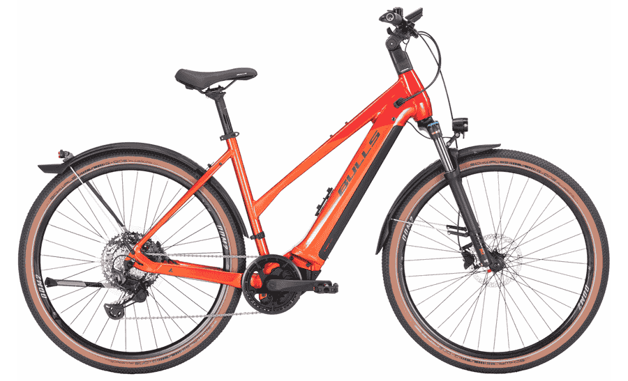 BULLS Cross Rider EVO 2 - 29 Zoll 750Wh 11K Trapez - metallic orange / chrome red