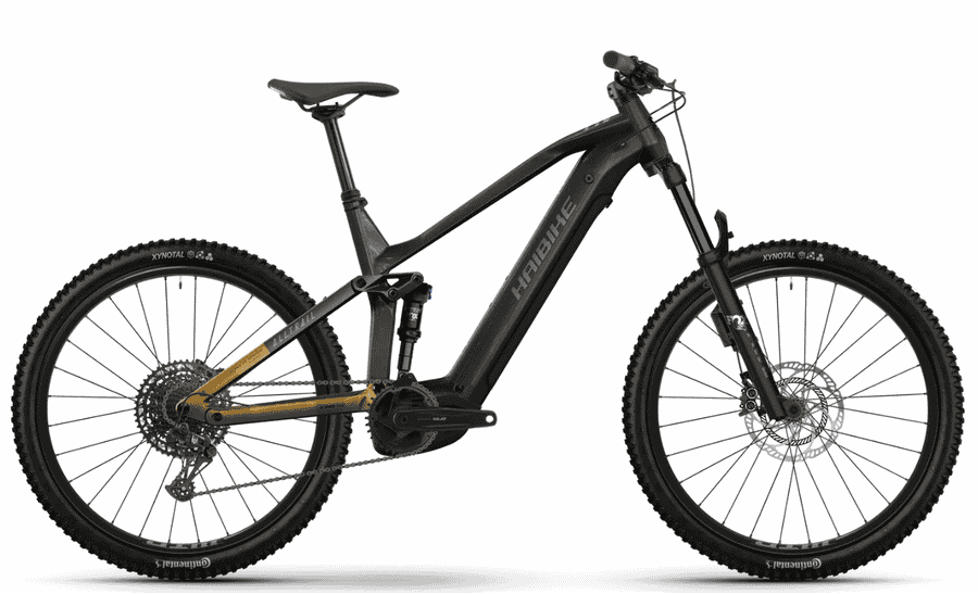 Haibike ALLTRAIL 10.5 ABS 29 - 29 Zoll 800Wh 12K Fully - Black Ninja Gold Grey