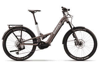Ghost E-ASX ABS LOW EQ - 29/ 27,5 Zoll 800Wh 12K Fully-Tiefeinstieg - coffee tropic rose/coffee arctic dust - glossy 