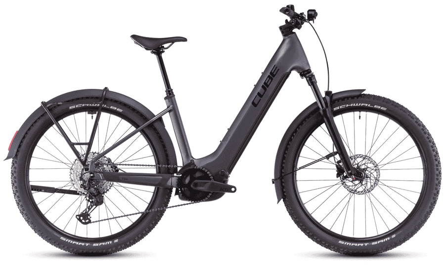Cube Reaction Hybrid Pro Allroad - 27.5 Zoll 800Wh 12K Wave - metallicgrey´n´black