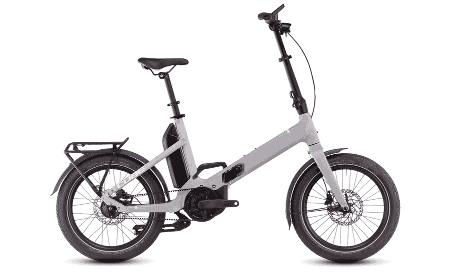 Cube Fold Hybrid Comfort 500 - 20 Zoll 500Wh 5N Faltrad - pearlysilver´n´white