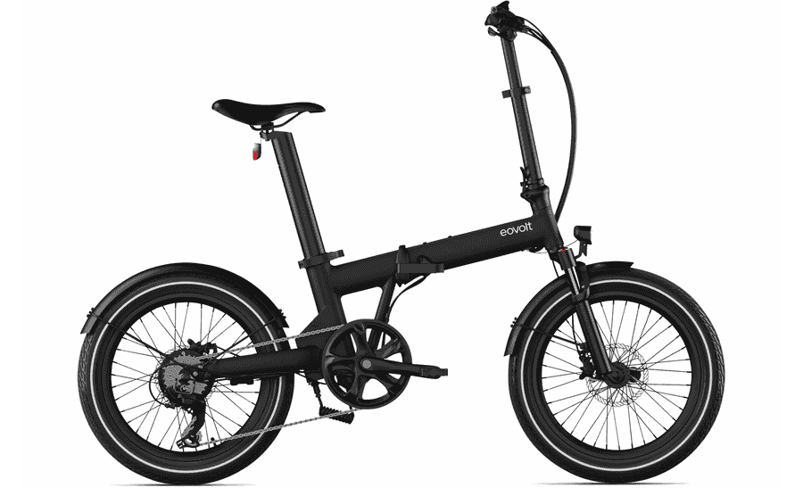 Eovolt Afternoon - 20 Zoll 378Wh 7K Faltrad - Onyx Schwarz