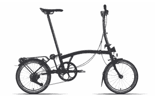 Brompton P-Line Explore - Typ H - 16 Zoll 12K Faltrad - Midnight Black Metallic