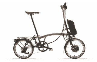 Brompton P-Line Electric Explore 12-speed - Typ H - 16 Zoll 300Wh 12K Faltrad - Bronze Sky