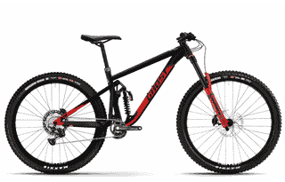 Ghost Riot EN Pro - 27.5 // 29 Zoll 12K Fully - black/marzocchi red - matt/glossy
