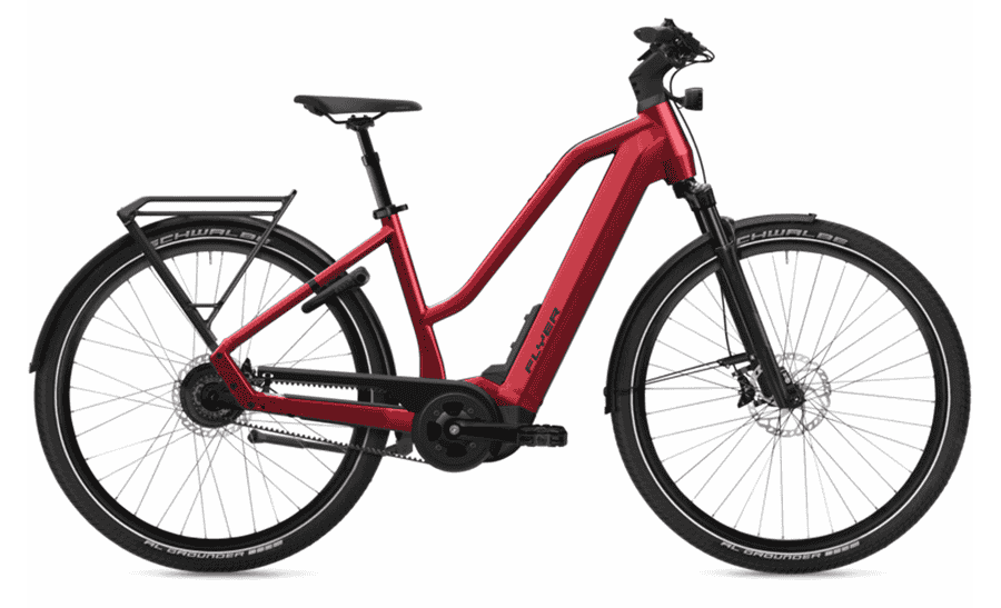 FLYER Upstreet 7.23 - 28 Zoll 630Wh Enviolo Trapez - Mercury Red Gloss