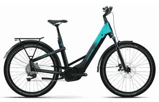 Winora - Yakun X12 Low - 27.5 Zoll 800Wh 12K Wave - Blue Monday Aqua Gloss