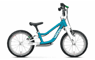 Woom GO 1+  - 14 Zoll Laufrad - metallic blue