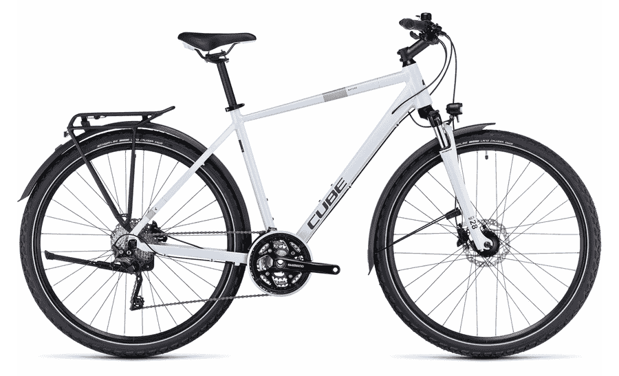 Cube Nature Pro Allroad - 28 Zoll 30K Diamant - frostwhite´n´grey