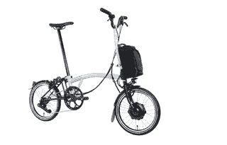 Brompton P-Line Electric Explore 12-speed - Typ H - 16 Zoll 300Wh 12K Faltrad - Lunar Ice