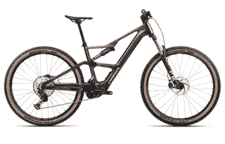 Orbea RISE SL M10 - 29 Zoll 630Wh 12K Fully - Cosmic Carbon View - Golden Sand