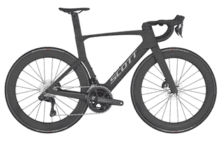 Scott Foil RC 10 black - 28 Zoll 24K Diamant - Carbon Black