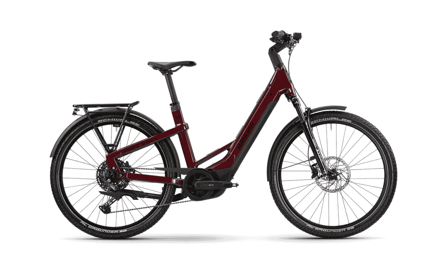 Winora Yakun X10 - 27.5 Zoll 800Wh 10K Wave - warm red - gloss