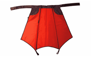 Rote Drachenhaut - Regenschutz