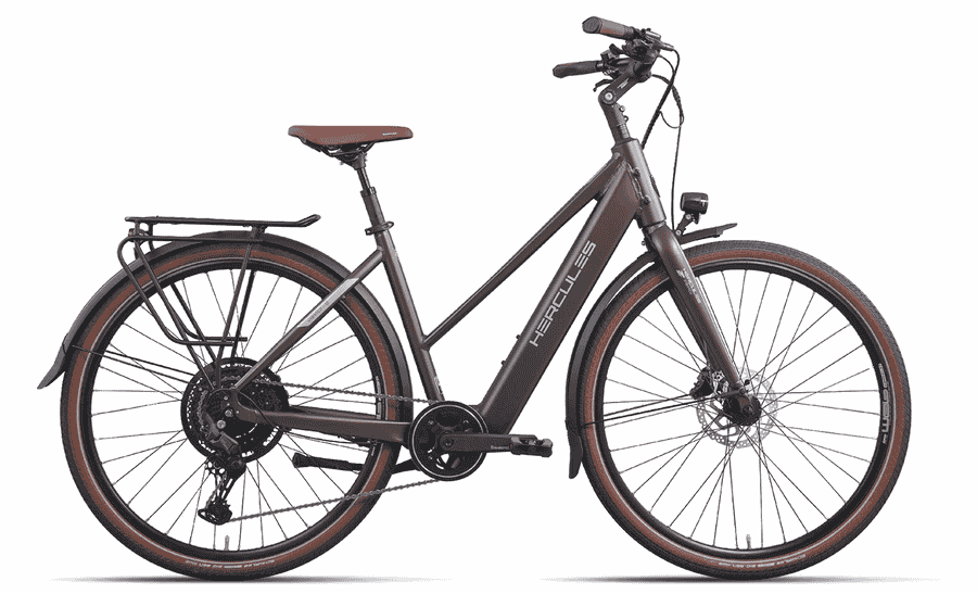 HERCULES Urbanico I-10 - 28 Zoll 410Wh 10K Trapez - nutria gold-matt