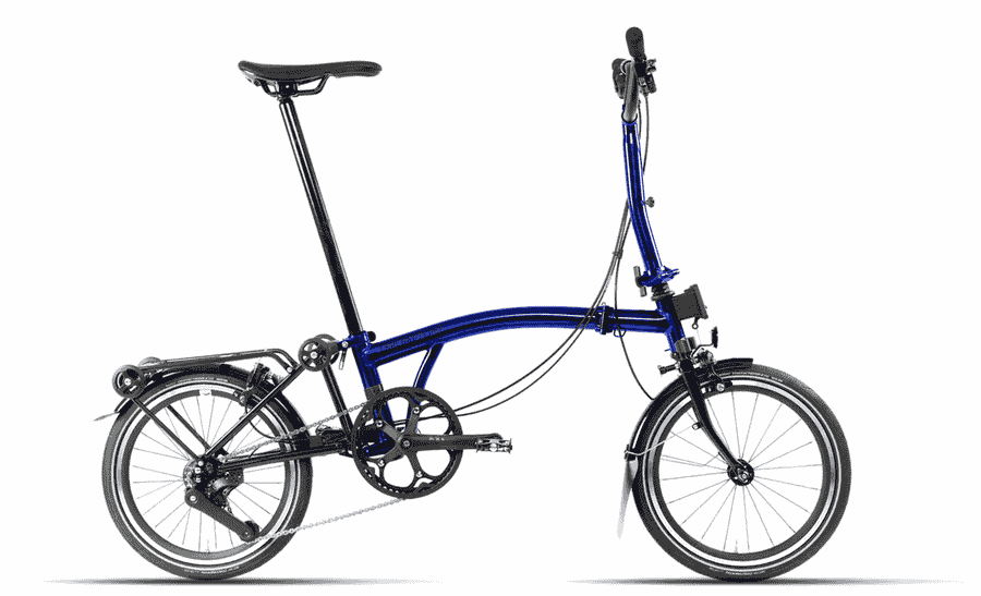 Brompton P-Line Explore - Typ H - 16 Zoll 12K Faltrad - Bolt Blue Lacquer