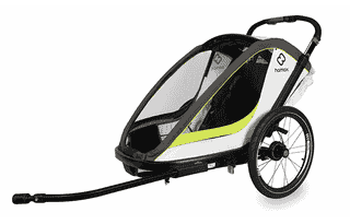 Hamax Breeze DOUBLE (2022) - Kinderanhänger - white green