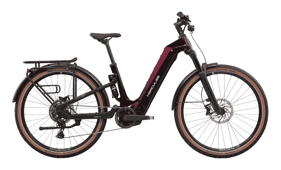 Hercules Nos FS SUV 4.3 - 29 Zoll 800Wh 9K Wave/Fully - ultimacy bordeaux-glossy