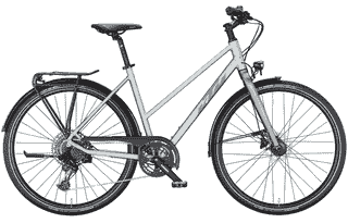 KTM LIFE LITE  - 28 Zoll 12K Trapez - azzuro silver matt