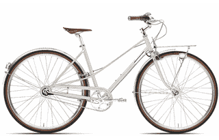 Creme Cycles Caferacer Lady Doppio - 28 Zoll 7N Trapez - Silver Champagne