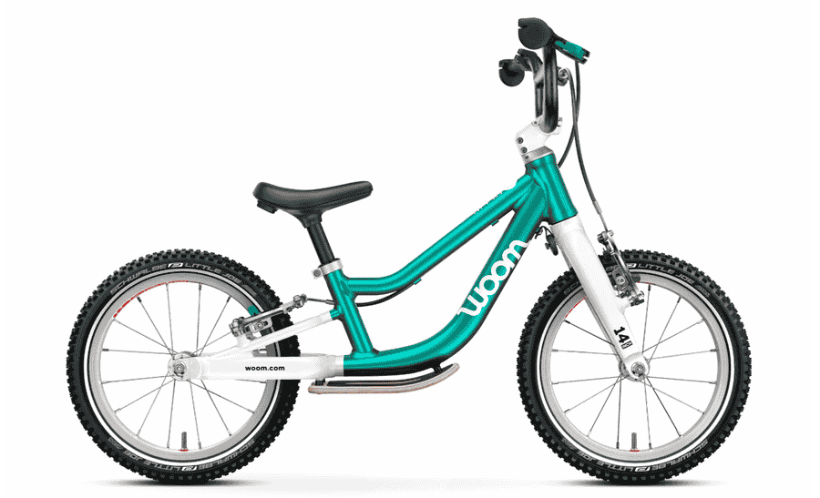 Woom GO 1+  - 14 Zoll Laufrad - metallic turquoise