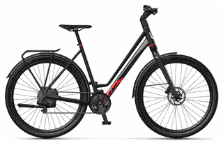 Koga F3 5.0 - 28 Zoll 30K Wave - panter black high gloss