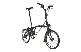 Brompton C-Line Urban - Typ M - 16 Zoll 2K Faltrad - Gloss Black Laquer