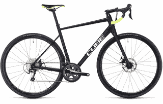 Cube Attain Race - 28 Zoll 20K Diamant - black´n´white