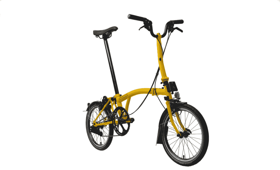 Brompton C-Line Electric - 12 Speed - Typ H - 16 Zoll 300Wh 12K Faltrad - Bumblebee Yellow