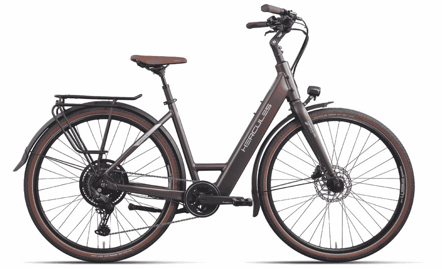 HERCULES Urbanico I-10 - 28 Zoll 410Wh 10K Wave - nutria gold-matt