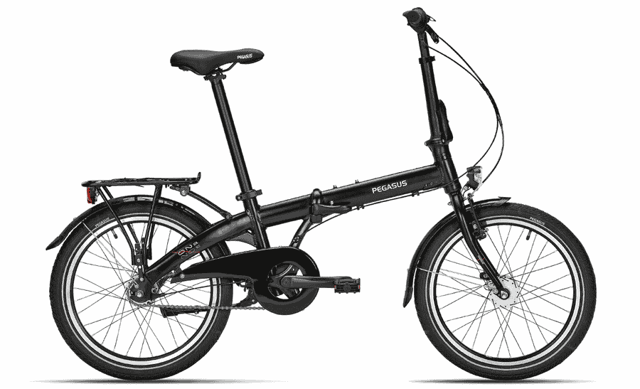 Pegasus D7A - 20 Zoll 7N-RT Faltrad - matt black / chrome