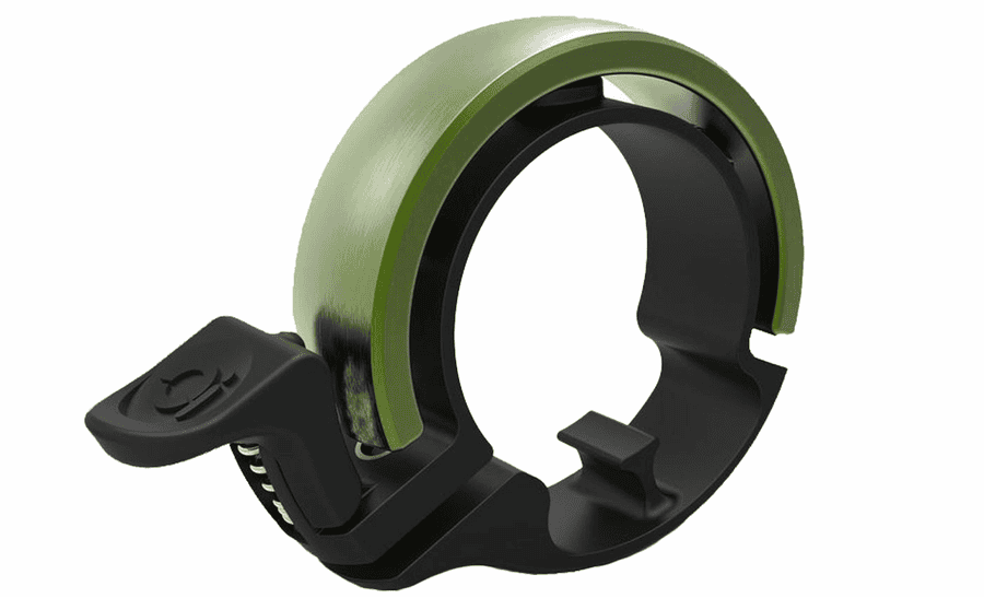 Knog Oi Classic Large Fahrradklingel - 23,8 bis 31,8mm - Black Olive