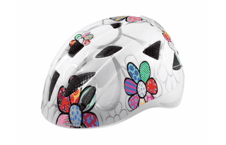 Alpina Ximo Flash Kinderhelm white flower